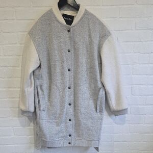 Santa Rita Wool Blend Long Varsity Jacket